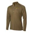 Muddy Nucleus Heated Quarter Zip Long Sleeve Shirt Brown Clay 2XL
