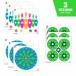 Allen EZ Aim Fun Triggering More Fun Paper Targets 12"x12" Multi 9/ct