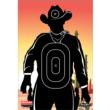 Birchwood Casey Dirty Bird "Gunslinger Skyline" Target 12"x18" 6/ct