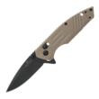 Bear & Son Zytel Slide Lock Folding Knife 2-3/4" Drop Point Desert Sand