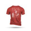 Nine Line Xmas Story Triblend Short Sleeve Shirt Red L