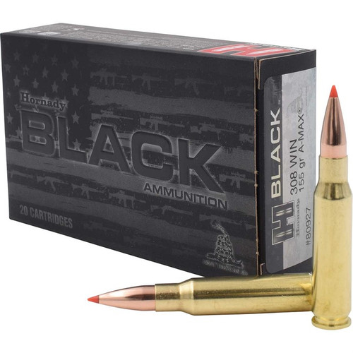HRNDY BLACK 308WIN 155GR AMAX 20/200