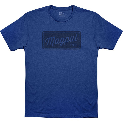 ROVER BLOCK CVC T-SHIRT SMALL ROYAL HEATHER
