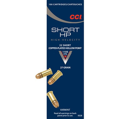 CCI .22 Short 27gr HP Ammo
