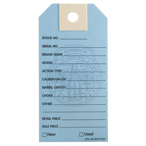 LIGHT BLUE GUN PRICE TAGS 1,000 PACK