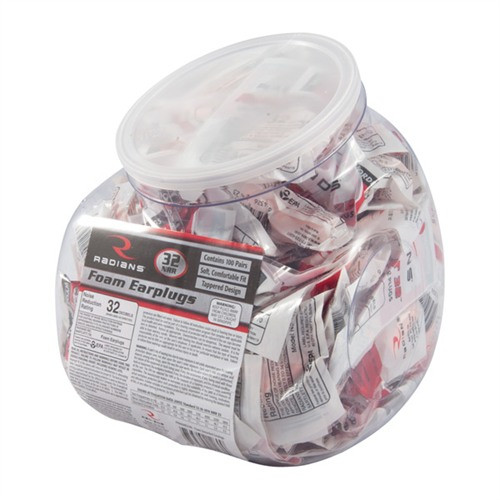 RADIANS FOAM PLUGS NRR32 100/JAR