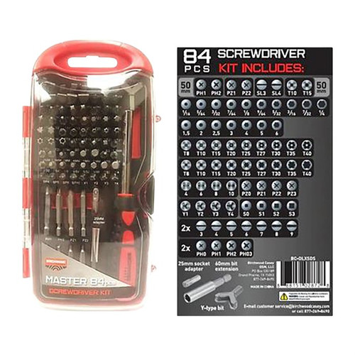 B/C PRO SCREWDRIVER SET 84 PIECE
