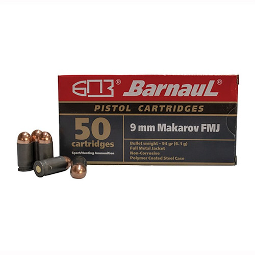 9MM MAKAROV 94GR FULL METAL JACKET 50/BOX