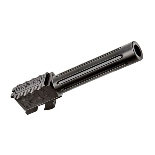 ONE:1 FLUTED BARREL FOR GLOCK 19~ GEN 2-4 BLACK NITRIDE