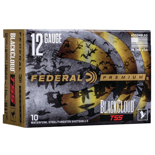 FED BLK CLD TSS 12GA 3" #7 BB 10/BOX