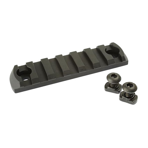 M-LOK PICATINNY 7 SLOT RAIL SECTION ALUMINUM BLACK
