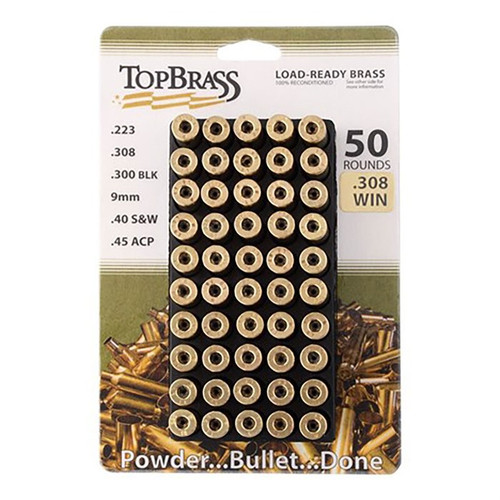 TOP BRASS .308 WIN W/ TRAY 50CT