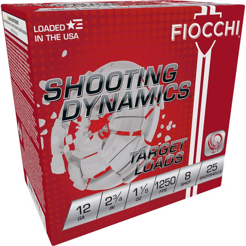 FIOCCHI SHOOTING DYNAMICS 12GA 1250FPS 1 1/8OZ #8