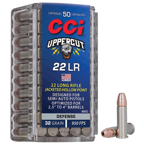 CCI UPPERCUT 22LR 32GR PLTD HP