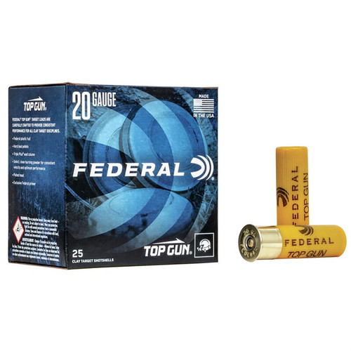 "Federal FED TOP GUN 20GA 2.75"" #7.5 25/250"