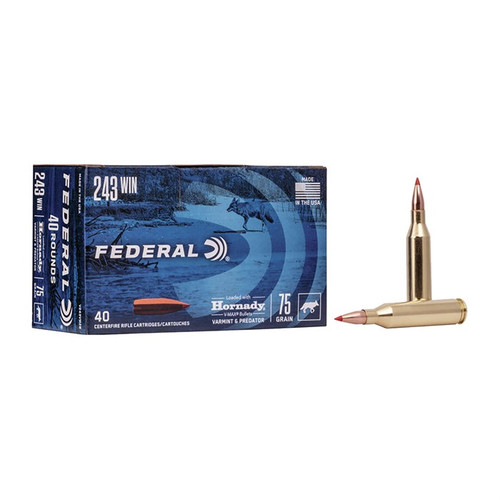243 WINCHESTER 75GR V-MAX 40/BOX