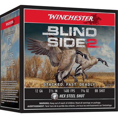 ND SIDE 2 12 GAUGE 3.5 1-5/8OZ BB STEEL SHOT 25/BOX Ammo