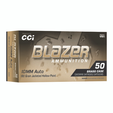 ZER BRASS 10MM 180GR JHP 50/500 Ammo