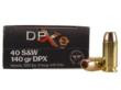 -BON Handgun Ammunition .40 S&W 140 Gr DPX 1200 Fps 20/box Ammo