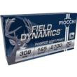 cchi Field Dynamics .308 Win 165gr PSP 2700 Fps Brass Case Hunting 20 Rounds Ammo