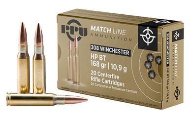  .308 WIN MATCH 168GR HPBT 10/BOX Ammo