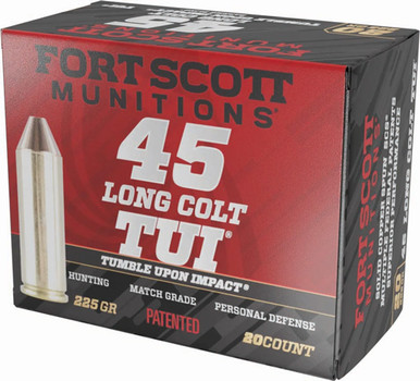 SOLID COPPER 20RD 25BX/CSFORT SCOTT 45 LC 225GR TUI ID COPPER 20RD 25BX/CSFORT SCOTT 45 LC 225GR TUI Ammo