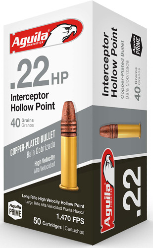 LEAD-HP 1000RD CASE LOTAGUILA INTERCEPTOR 22LR 40GR D-HP 1000RD CASE LOTAGUILA INTERCEPTOR 22LR 40GR Ammo