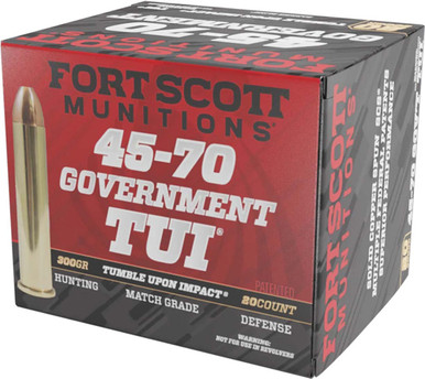 ID COPPER 20RD 10BX/CSFORT SCOTT 45-70 GOV 300GR TUI Ammo
