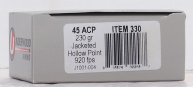 D 10BX/CSUNDERWOOD 45 ACP 230GR JHP Ammo