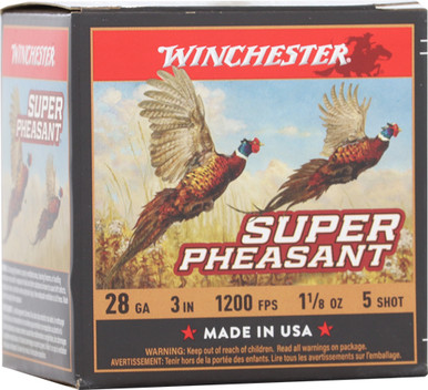 -1/8OZ #5 25RD 10BX/CSWINCHESTER SUPER PHEASANT 28GA Ammo