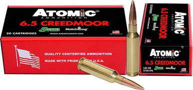 D 10BX/CSATOMIC 6.5 CM MATCH 142GR HPBT Ammo