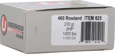  20RD 10BX/CSUNDERWOOD 460 ROWLAND 230GR Ammo