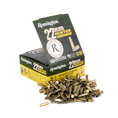 DEN HUNTER 22 LONG RIFLE 40GR PLATED HOLLOW POINT 550/BOX Ammo