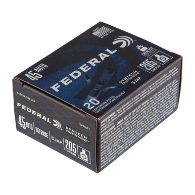  SYN DEF 45ACP 205GR SJHP 20/Box Ammo
