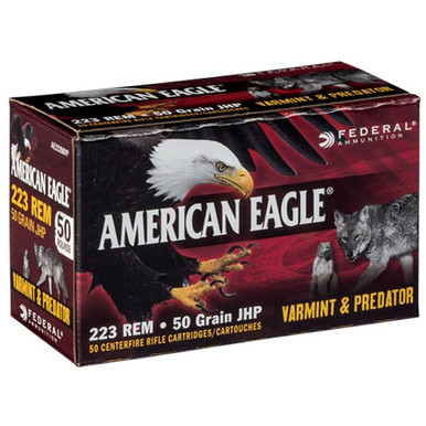 RICAN EAGLE 223 50GR JHP V&P 50BX Ammo