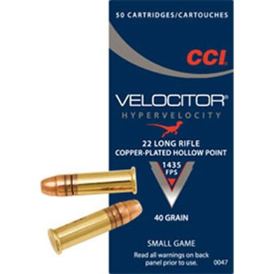 LONG RIFLE 40GR HOLLOW POINT 50/BOX Ammo