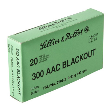  300BLK 147GR FMJ 20/BOX Ammo