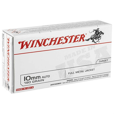  USA 10MM 180GR FMJ 50/500 Ammo