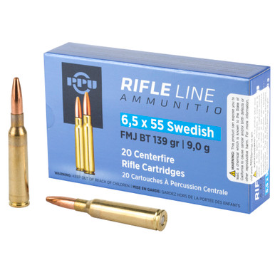  6.5X55 SWEDISH FMJ 139GR 20/Box Ammo