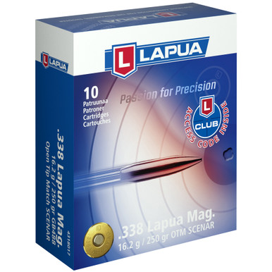UA 338 LAPUA 250GR OTM 10/BOX Ammo