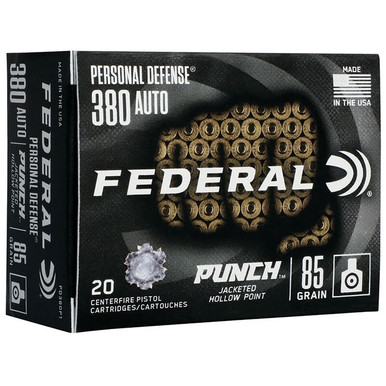  PD PUNCH 380AUTO 85GR JHP 20/200 Ammo