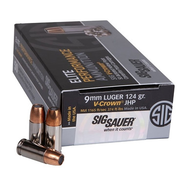  LUGER 124GR JACKETED HOLLOW POINT 50/BOX Ammo
