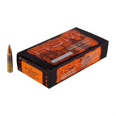  AAC BLACKOUT 220GR HOLLOW POINT BOAT TAIL 20/BOX Ammo