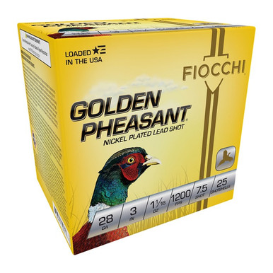 DEN PHEASANT 28 GAUGE 3 1-1/16OZ #7.5 25/BOX Ammo