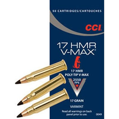 HMR V-MAX 17GR POLYMER TIPPED 50/BOX Ammo