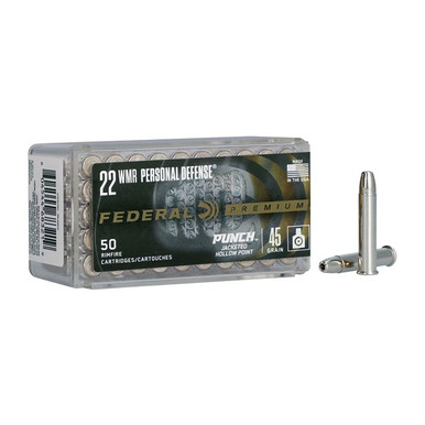 WMR 45GR JACKETED HOLLOW POINT 50/BOX Ammo