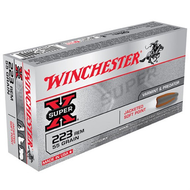 CHESTER SUPER-X 223 REM 55GR JSP 20/BX Ammo