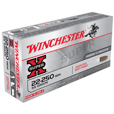 CHESTER SUPER-X 22-250 55GR JSP Ammo