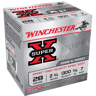 CHESTER XPERT HV STEEL 28GA 2.75 5/8OZ #7 25/BX Ammo