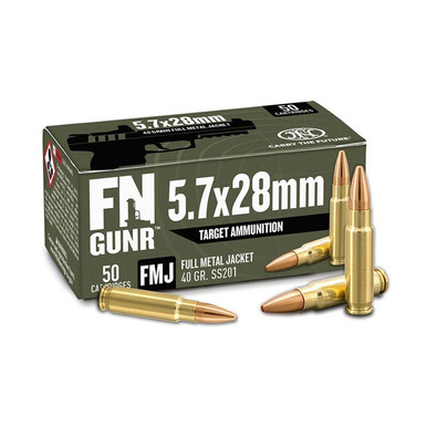 R TARGET 5.7X28MM 40GR FULL METAL JACKET 50/BOX Ammo